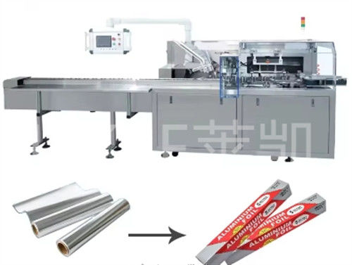 ποιότητας  1500kg Automatic Cartoning Machine For Small Foil Roll Packing 30-60 Boxes/min Εργοστάσιο