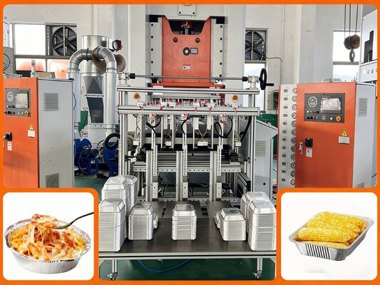 ποιότητας  LK-T80 Aluminum Foil Making Machine Container Hydraulic Quick Mold Change in 15 Mins Εργοστάσιο