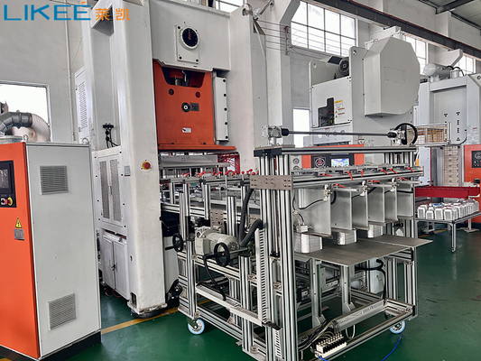 28KW δύναμη 5 ινδική γραμμή παραγωγής εμπορευματοκιβωτίων φύλλων αλουμινίου αλουμινίου 450 Caivities