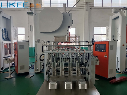4 Σκάφους 18,5KW Μηχανή κατασκευής πλάκας από χαρτί αλουμινίου 75 χτυπήματα/λεπτο
