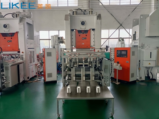 Πλήρως αυτόματο Schneider Swicth Υψηλής αντοχής 12000 δίσκοι/ώρα Μηχανή κατασκευής δίσκων από αλουμινένιο φύλλο