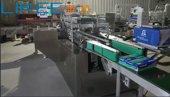 10 - 50 κουτιά/min Ελεγχόμενο από PLC αυτόματο συσκευαστήριο με φύλλο αλουμινίου για κουτί με χαρτόνια